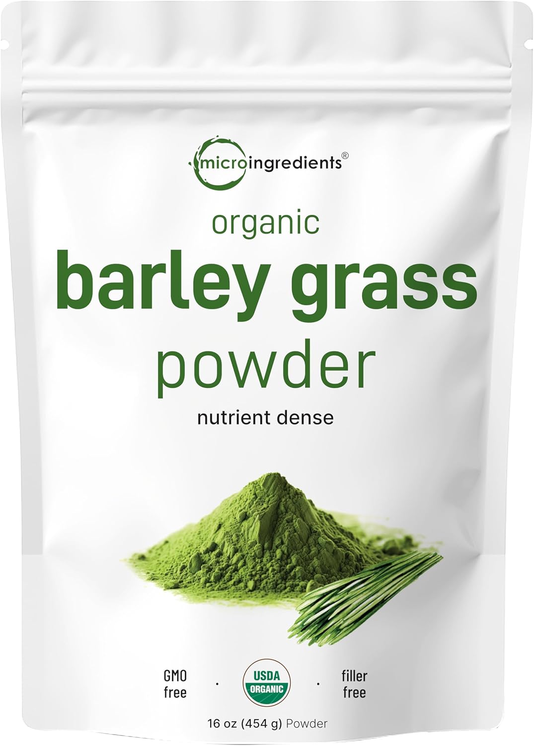 Organic Barley Grass Powder, 16 Ounces | US Grown | Rich in Vitamins, Minerals, Fibers, & Antioxidants | Superfood Greens Mix for Immune Health and Digestion Support | Non-GMO Organic Barley Grass Powder, 16 Ounces | US Grown | Rich in Vitamins, Minerals, Fibers, & Antioxidants | Superfood Greens Mix for Immune Health and Digestion Support | Non-GMO