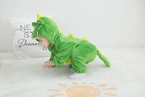 Miniatura 6 de TONWHAR - Mameluco con capucha, fantástico disfraz infantil de varios animales, como tigre o dinosaurio