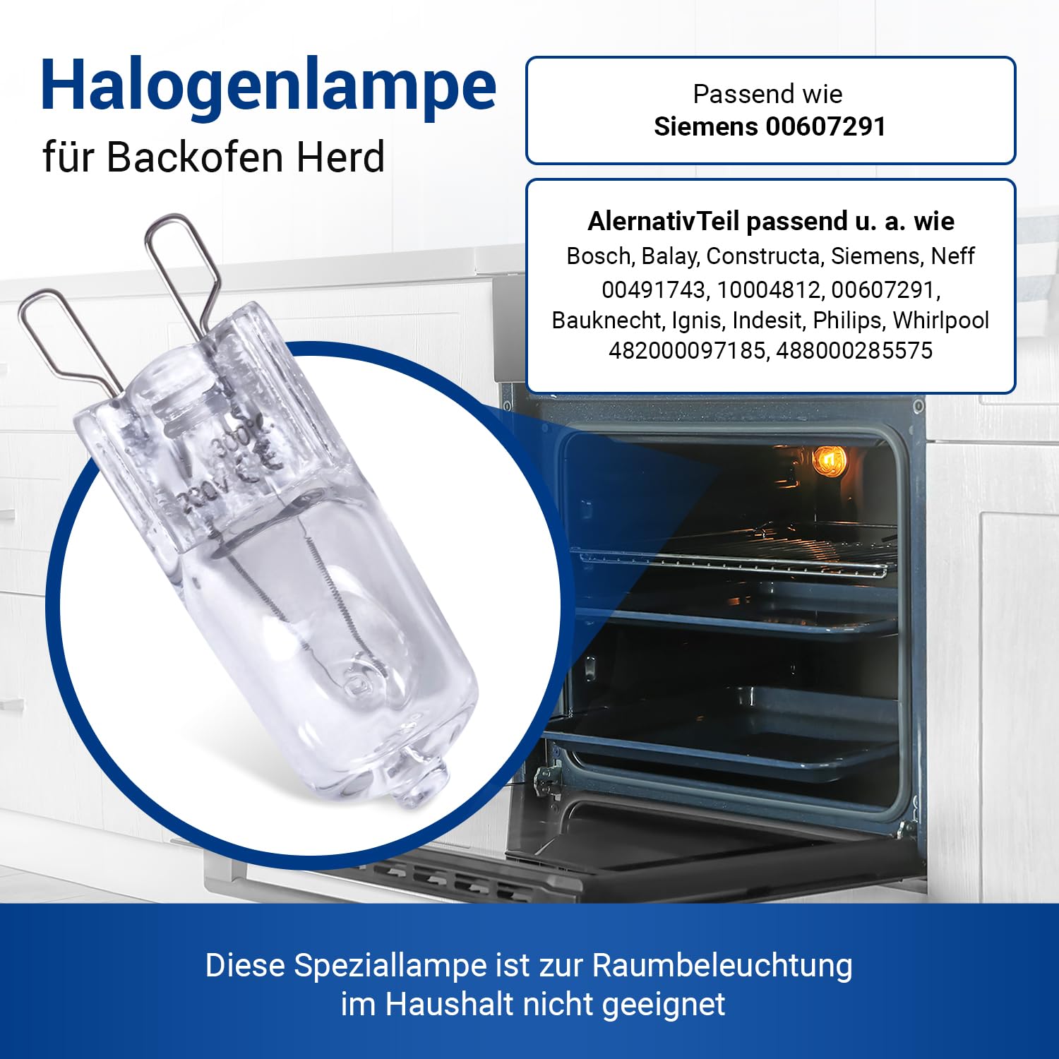 Lampadina alogena G9 25W-4 pezzi