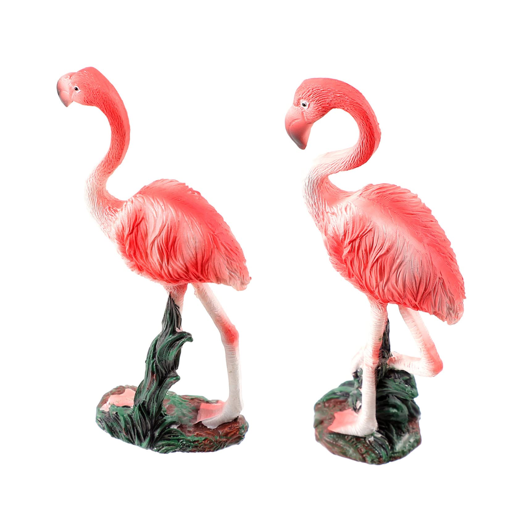 Toyvian 2 Set Ornamento Fenicottero Statue Falso Figura Di Fenicottero All'aperto Arredamento Casa Decorazioni Di Fenicotteri Per Esterni Ornamenti Di Fenicotteri Resina Rosa 2 Pezzi*2