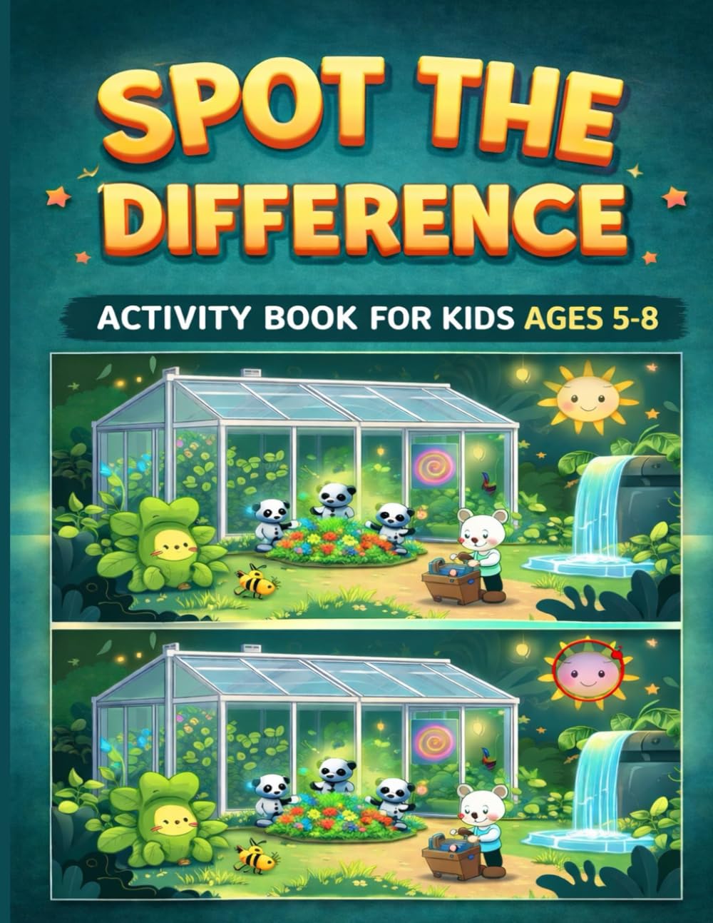 Spot The Difference: Search and Find The Difference Hidden Pictures and Objects Puzzle Activity Book for 5 – 8