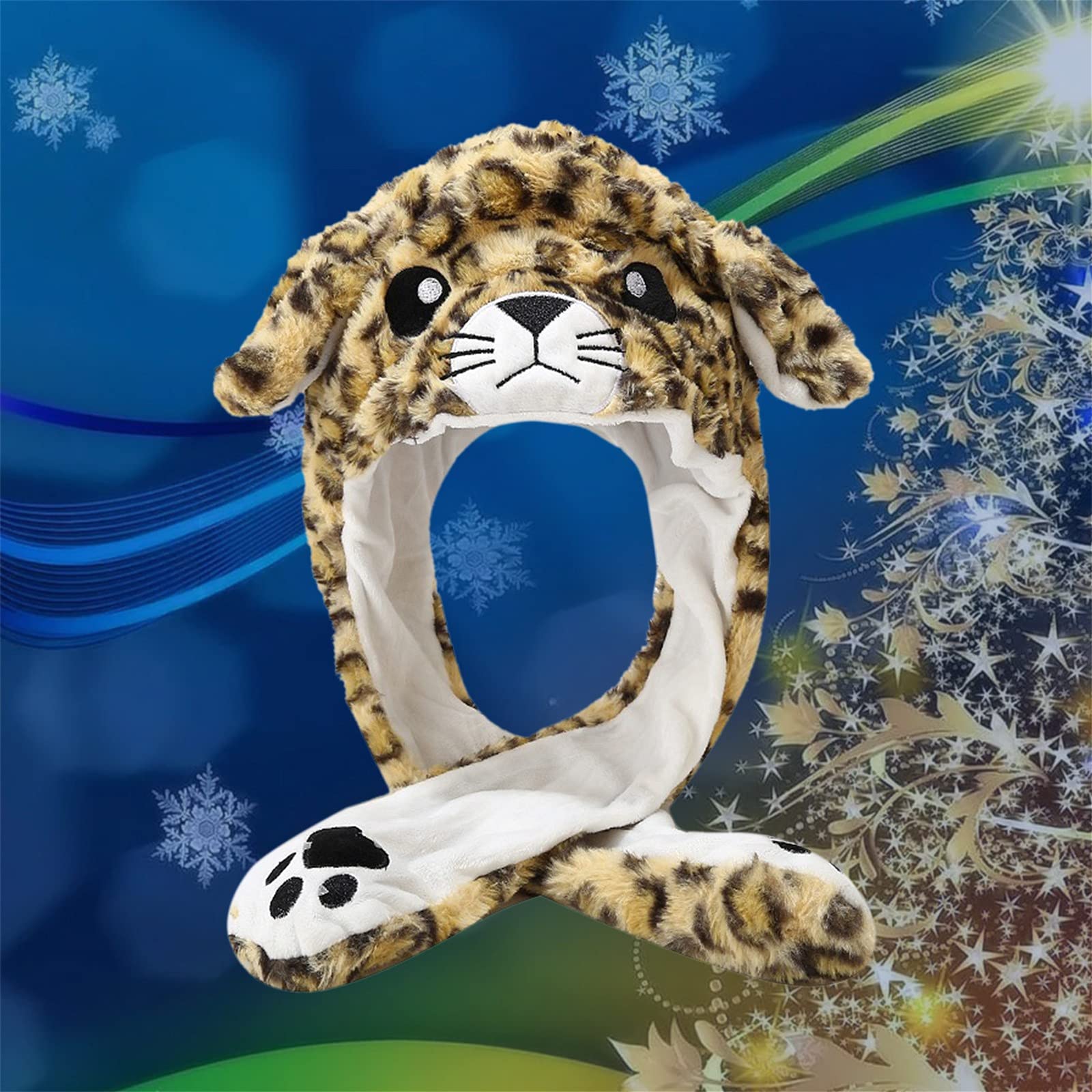 Zimowa Ciepła Czapka Rodzina Ciepła Czapka Na Uszy Miękkie Czapki W Kształcie Tygrysa W Zimie Czapki Dziecięce Zimowe Dziewczyny/Multicolor2/One Size