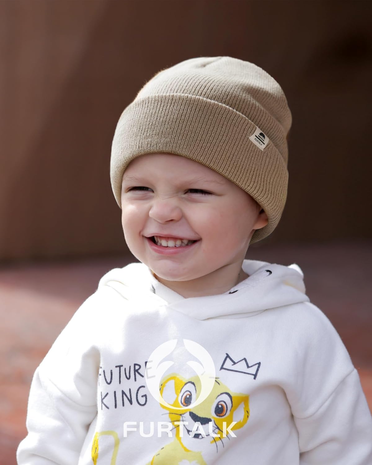 FURTALK 4 Pack Toddler Kids Beanie Boys Girls Baby Winter Hat Warm Knit Stretchy Breathable Hat - Image 3