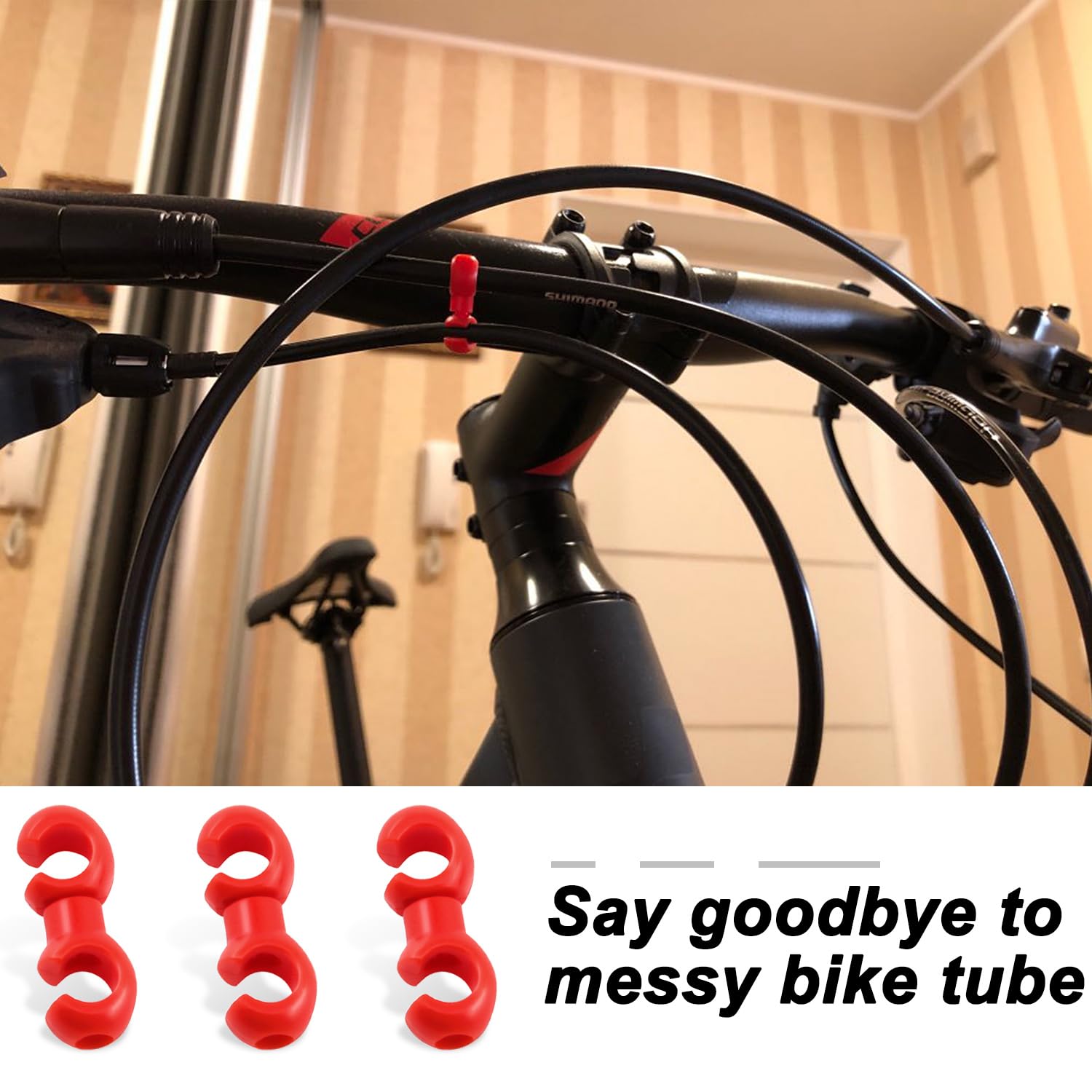 Frein vélo,50 pièces vélo V frein câble intérieur en caoutchouc botte