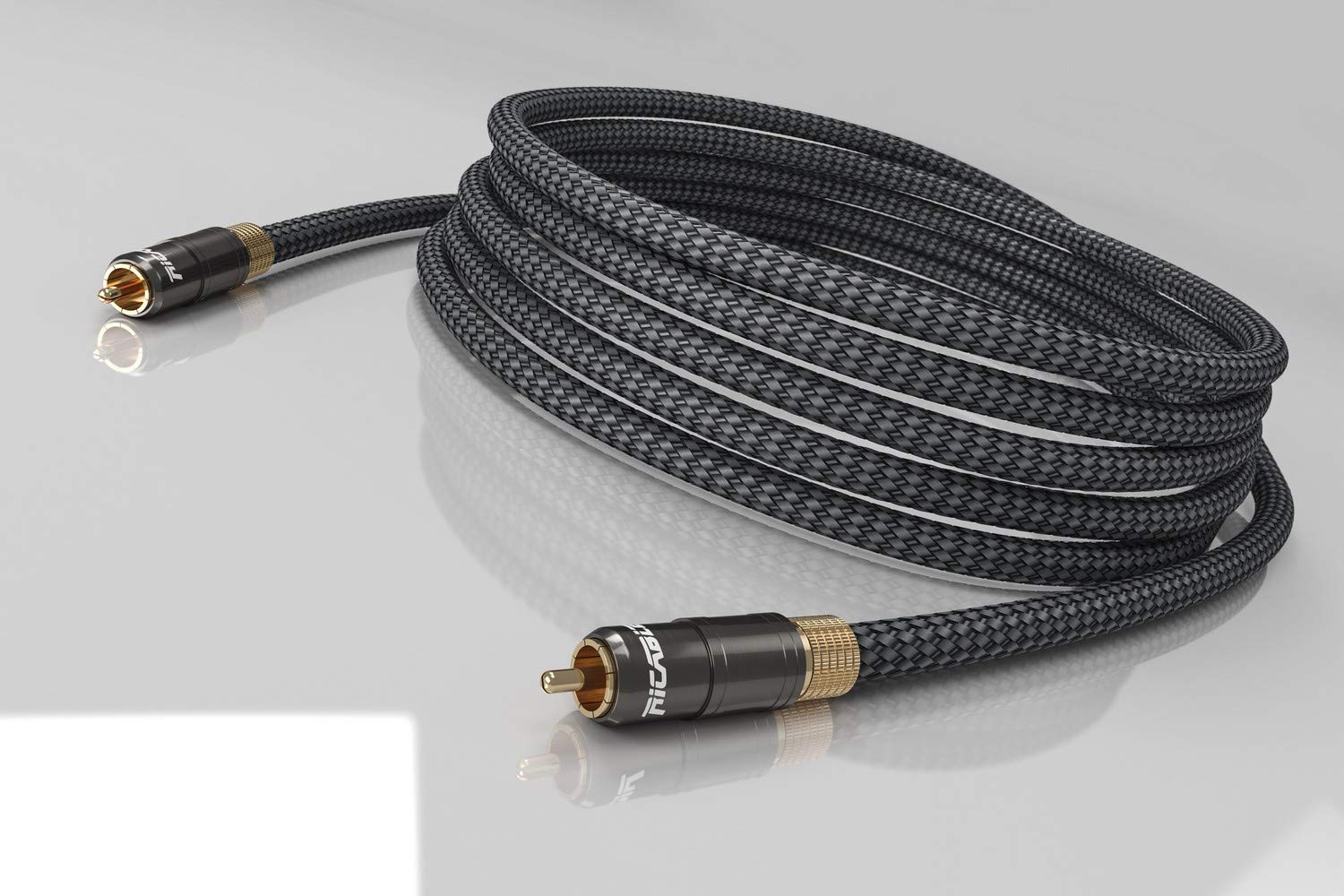 Ricable MB3 Magnus Sub 3 MT - Câble Audio de Signal Hi-FI RCA pour Subwoofer/Caisson de Basse