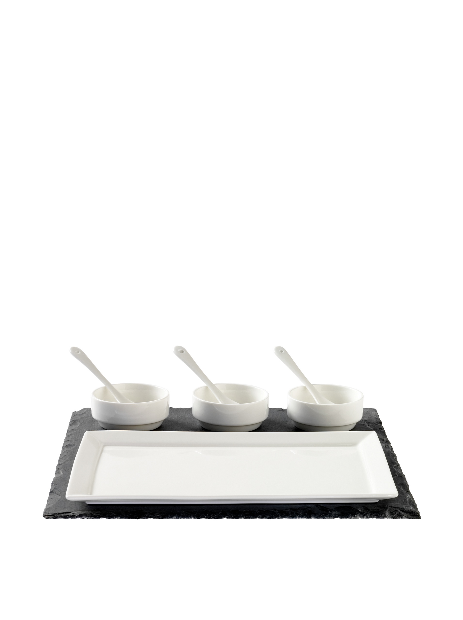 Amazon.com: Luigi Bormioli Slate & Porcelain 8-Piece Appetizer Set