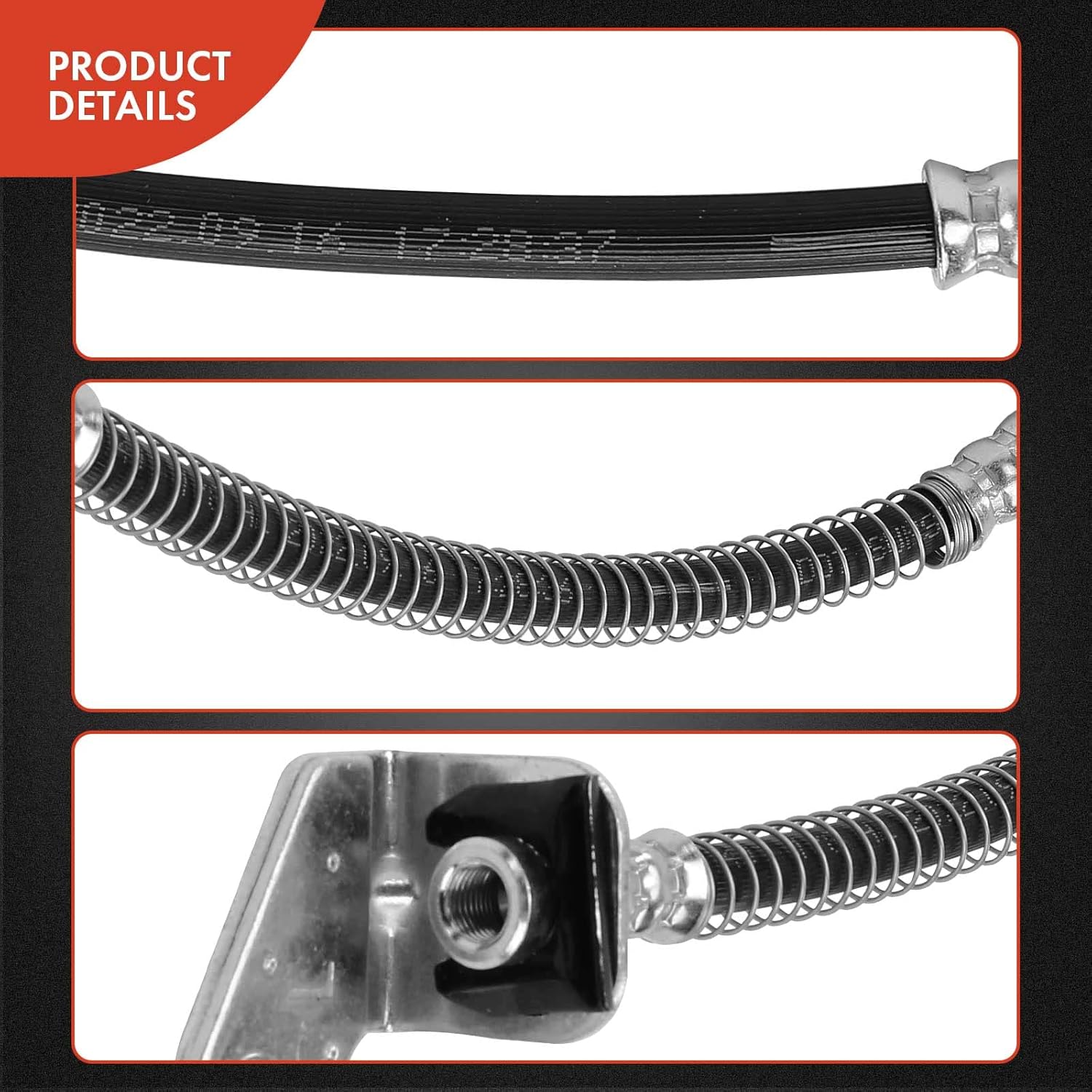 A-Premium Front Driver Brake Hydraulic Hose Compatible with Hyundai and Kia Models - Tucson 2005-2009, Sportage 2005-2010