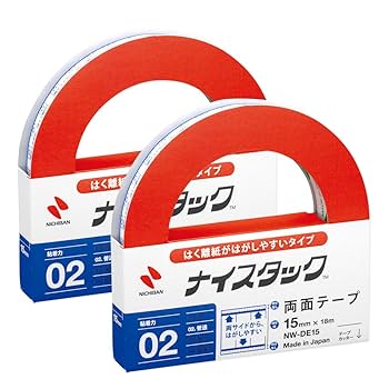 ニチバン/両面テープナイスタックが載っている下敷き　非売品　レトロ　レア　文房具 たのめーる】ニチバン ナイスタック 両面テープ 屋外掲示用 大巻