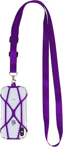 Gear Beast Cordón universal cruzado para teléfono celular, compatible con iPhone, Galaxy y la mayoría de los teléfonos inteligentes, soporte para