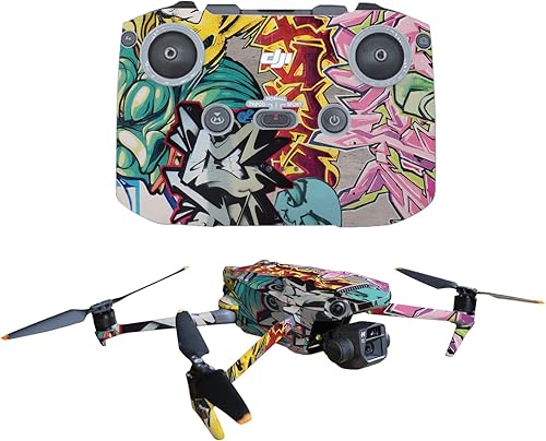MightySkins Skin compatible con DJI Mavic 3 - Graffiti Wild Styles | Funda protectora, duradera y única de vinilo | Fácil de aplicar | Fabricado en
