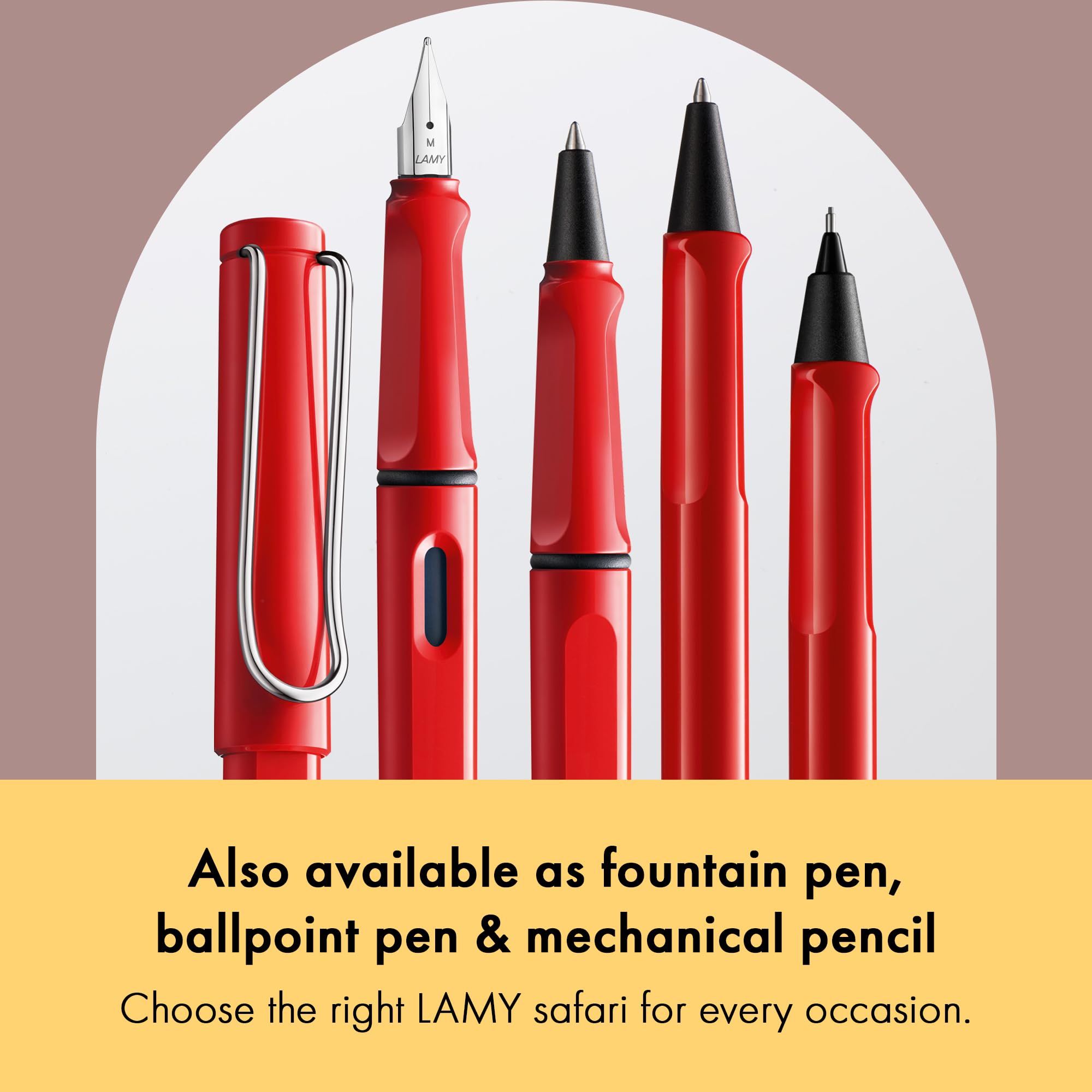 Lamy Safari - Penna Roller Nera Opaca Con Confezione Regalo E Incisione Gratuita, Ricarica Blu Inclusa, Design Ergonomico E Moderno