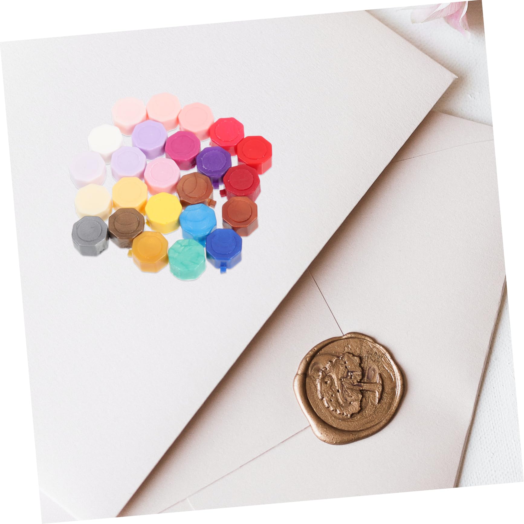 Perlas de Lacre para Hacer Tú Mismo, Caja de Cera de Colores para Sobres