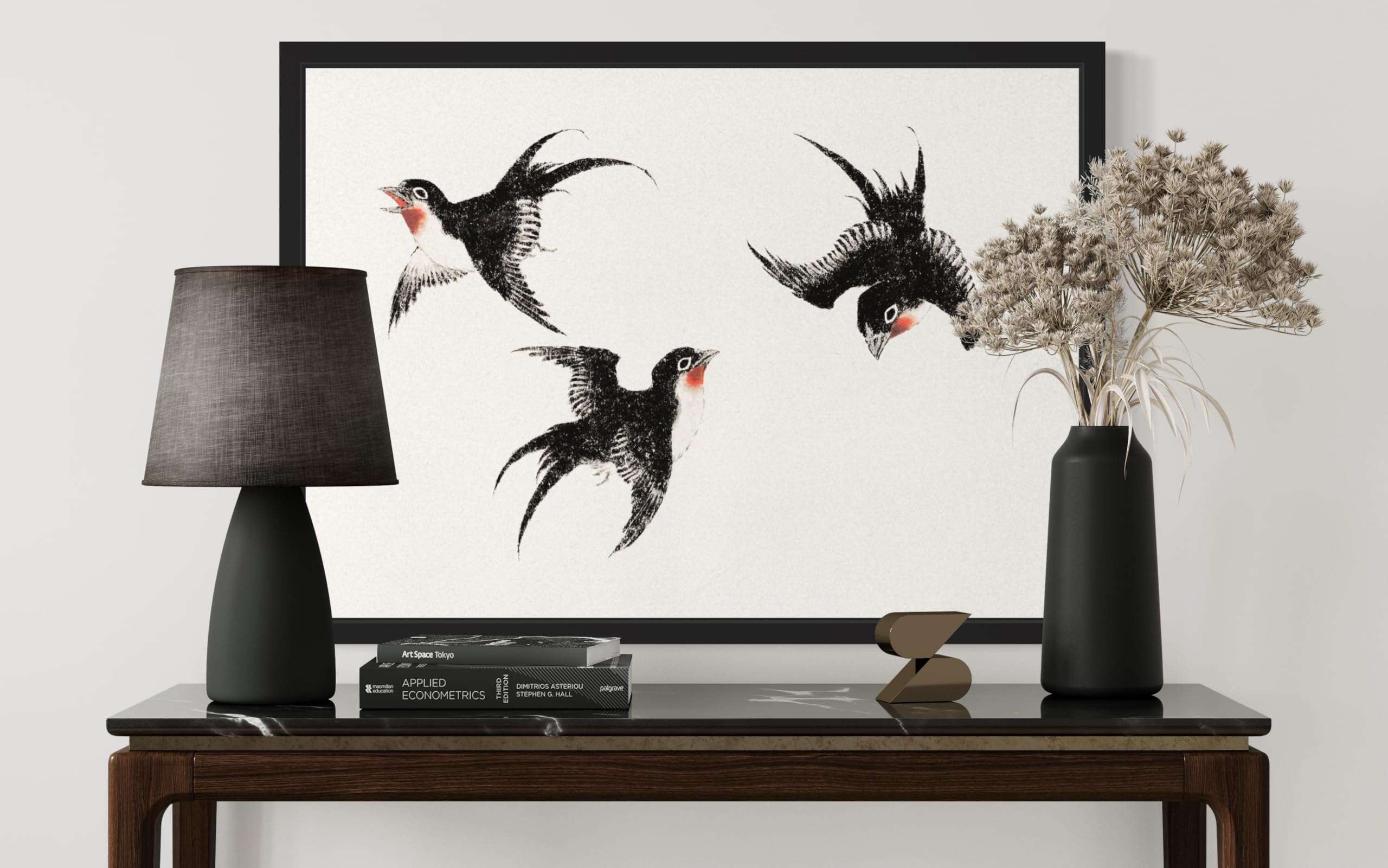 Amazon.com: Swift birds Katsushika Hokusai Wall Art Print Poster