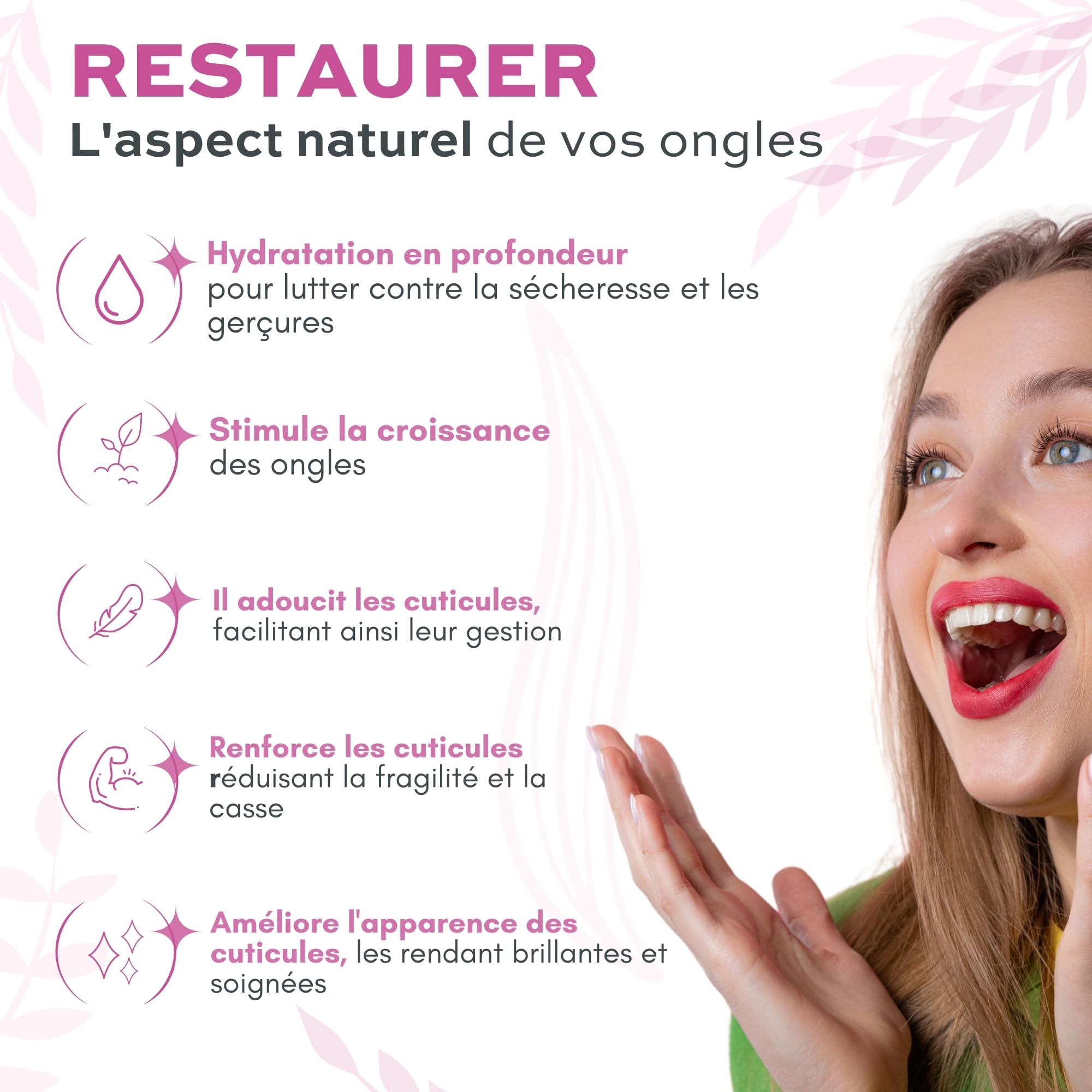 Huile Cuticules Ongles des Mains et des Pieds 12ml Professionnelle - Huile Coco Fragance Hydratante et Régénérante pour les Cuticules des Mains et des Pieds, Apporte Soulagement et Fraîcheur