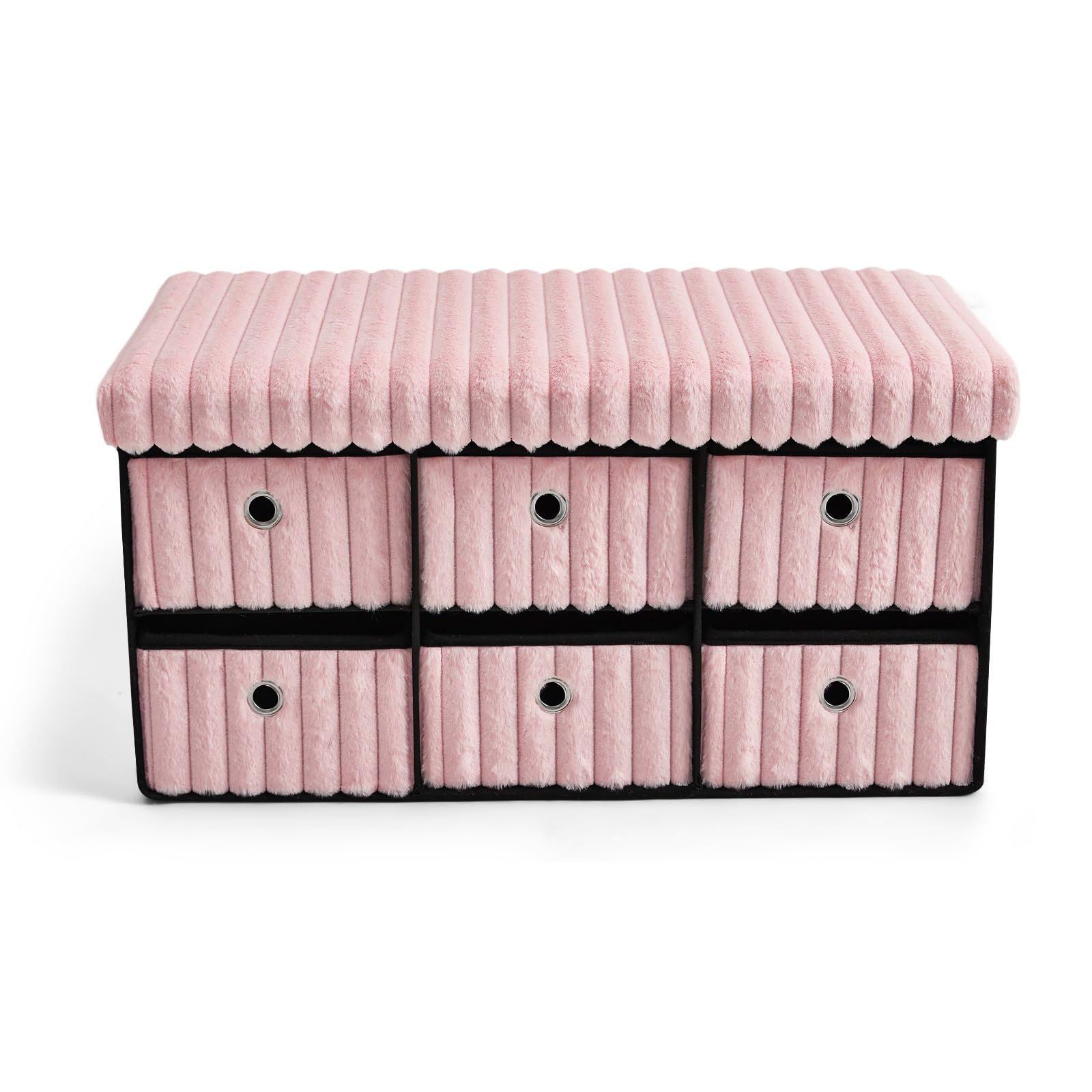 GC GAVENO CAVAILIA Ottoman Storage Boxes with Lid |6-Drawer