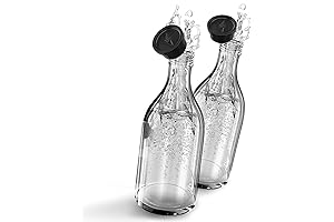 MATE OF STEEL® 2-Pack Glass Bottles for SodaStream Crystal 2.0