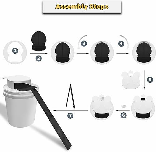 Miniatura 5 de Trampa para ratones, trampa para ratones de reinicio automático, trampas para ratones de 5 galones, uso en interiores y exteriores, herramienta