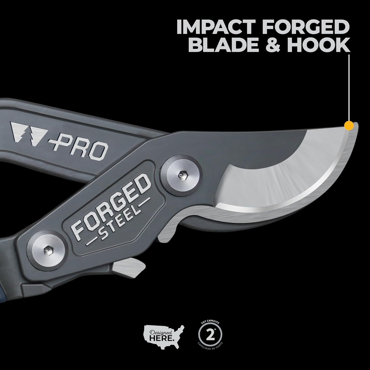 Woodland Tools Co. Pro Series 32" Forged Lopper - Professional Bypass Cutter with Gear Drive - 2 Inch Capacity, Impact Forged Alpha Blade & I-Beam Aluminum Handles - Commercial Arborist Grade