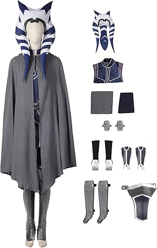 Miniatura 1 de Disfraz de Tano para adulto, tocado de batalla clon, juego completo, uniforme de Halloween