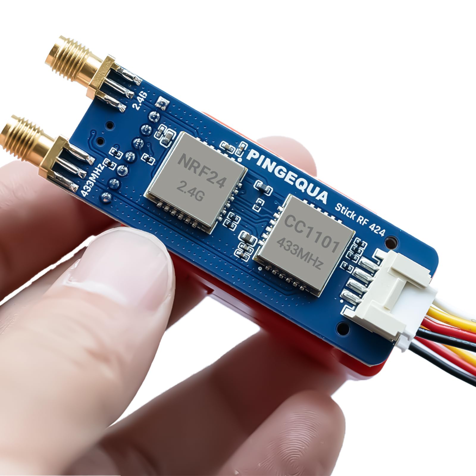 Stick RF 424 CC1101 & NRF24 podwójny moduł RF do M5Stack StickC Plus 2-433 MHz i 2,4 GHz płyta rozszerzeń zaprojektowana dla oprogramowania sprzętowego Bruce, ze zoptymalizowanym obwodem