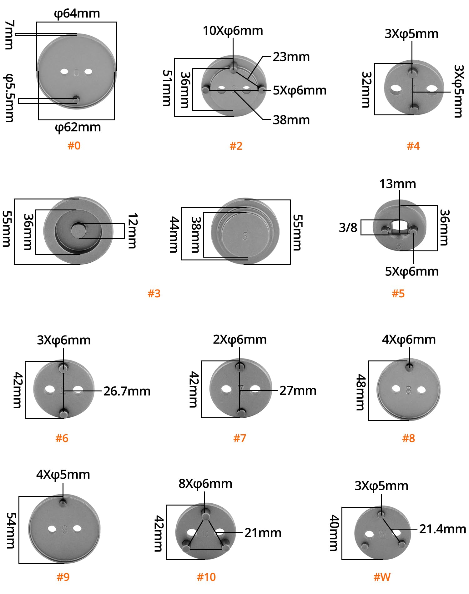 Kit 24 Pezzi Per Ripristino Pistoni Freni - Strumento Pneumatico Per Pastiglie Freni Auto - Foto 6