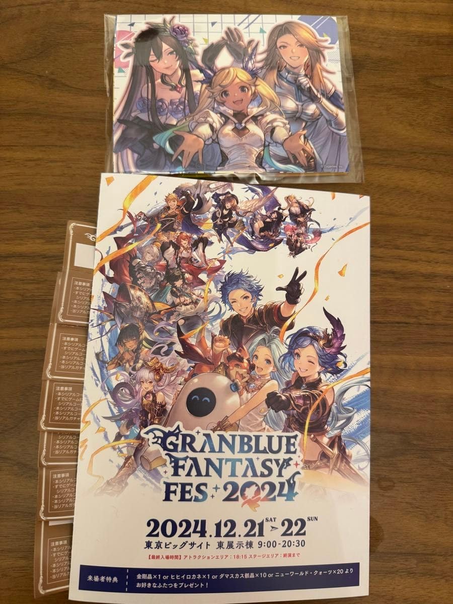 グラブルextraフェス2025 入場リーフレットパンフレットリアルガチャ