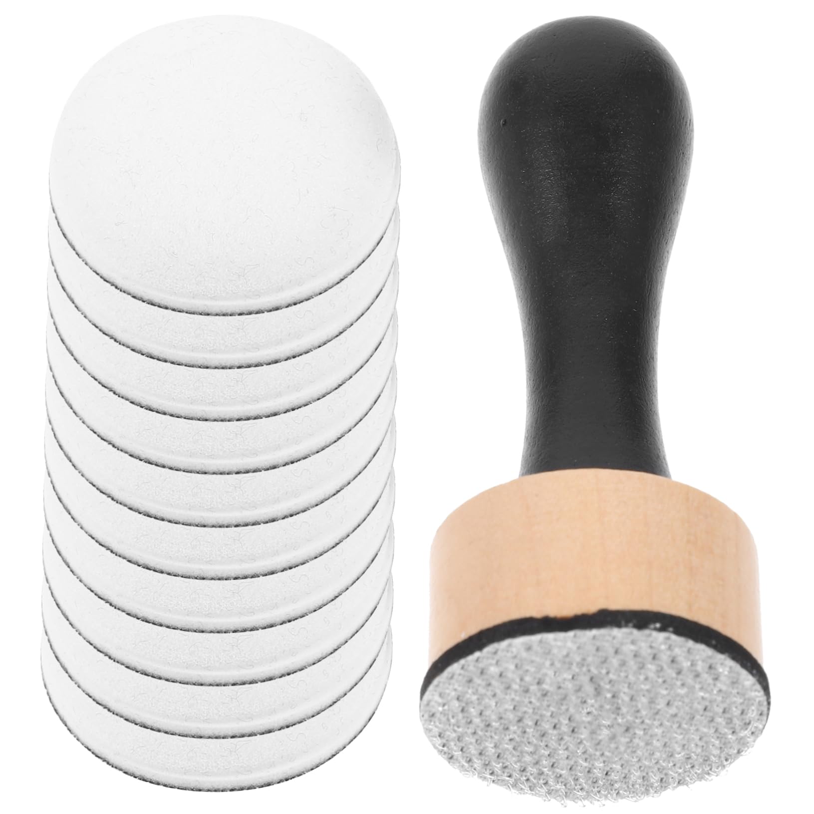 Uonlytech 5 Set Pennello in Spugna Per Pittura Timbratura Spugne Spugna Artistica Miscelare Pennello Di Timbri a Vernice Francobolli Di Accessori Di Pittura Di Legno