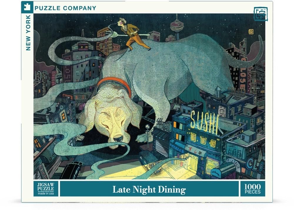 New York Puzzle Company - Victo Ngai Late Night Dining – Puzzle de 1000 pièces