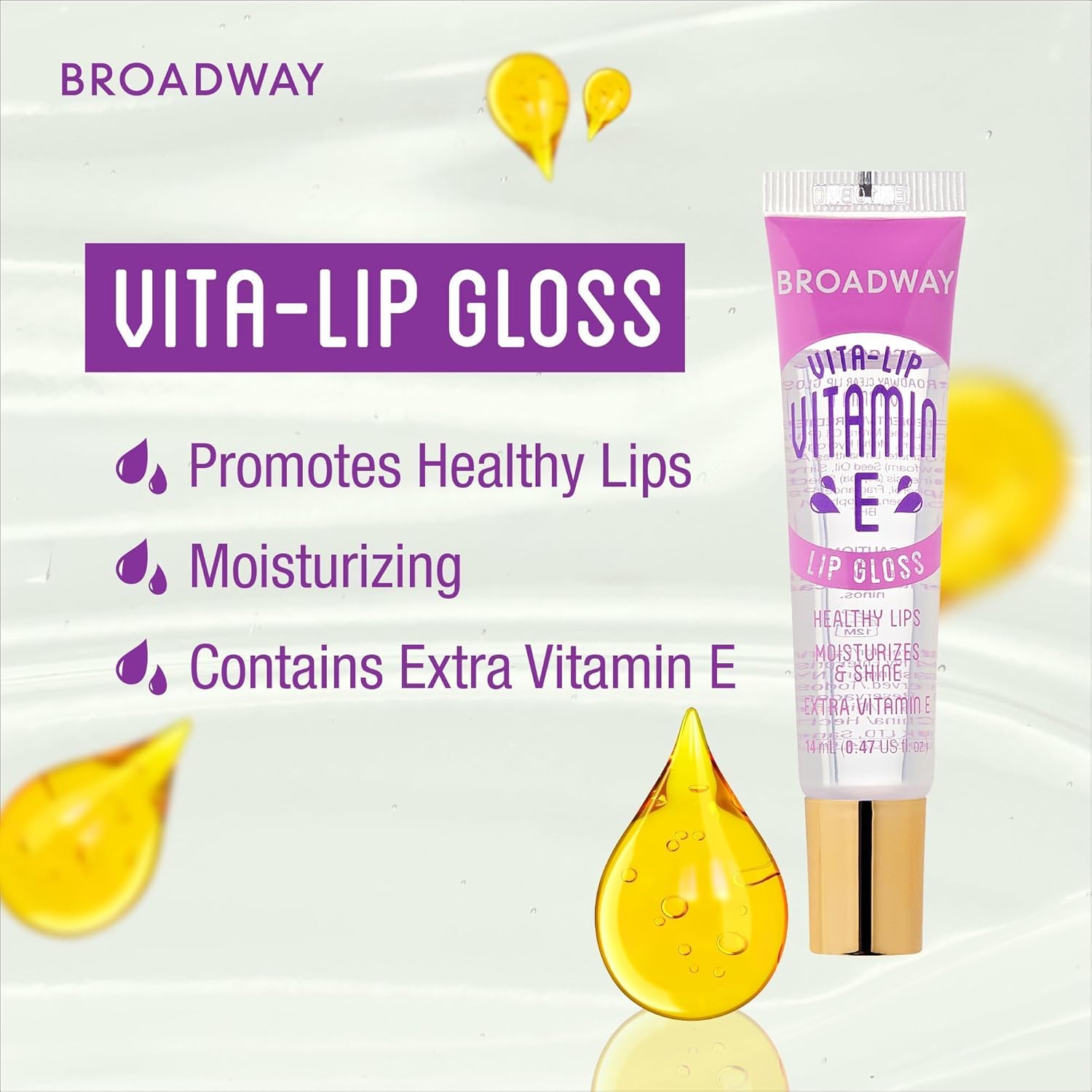 Ruby Kisses Broadway Vita-Lip Clear Lip Gloss (8 Pack), Ultra-Hydrating & Soothing Formula with Vitamins, High-Shine Non-Sticky Finish Lip Balm with Mint, Rosehip, Coconut, Mango, Argan, Honey, Shea - Image 5