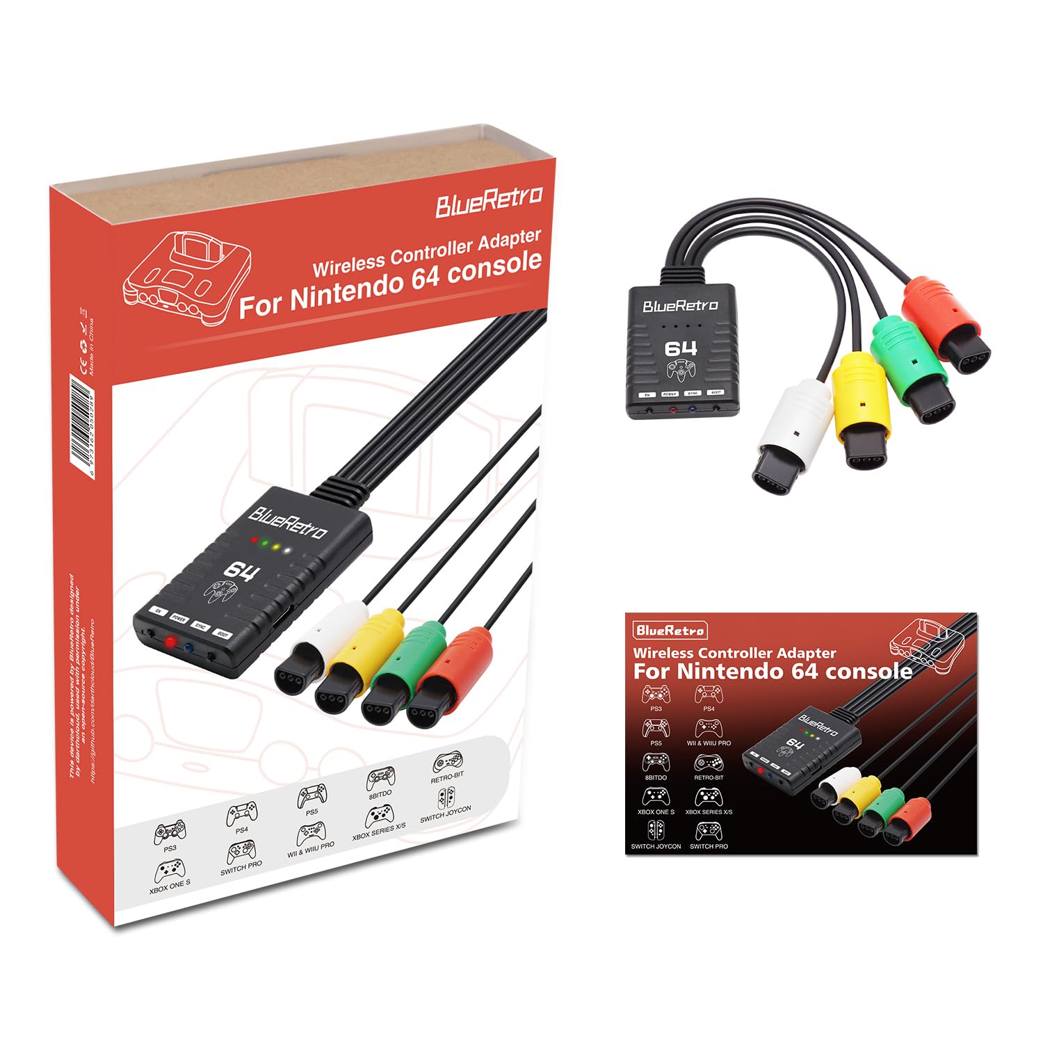 Wireless Bluetooth Controller Adapter For N64 Console Compatible