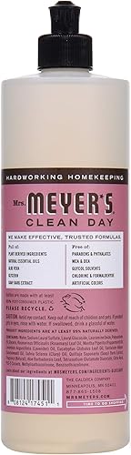 Miniatura 167 de Mrs. Meyer's Clean Day - Detergente líquido para platos, aroma a campanillas azules, fórmula biodegradable, paquete de 3 unidades, 16 fl oz
