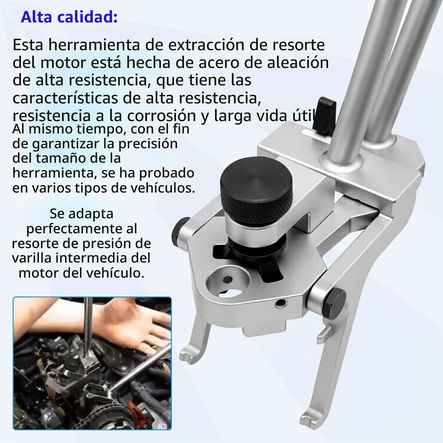 ZKTOOL 1033 Herramienta de Instalación y Extracción de Resortes de Presión de Válvulas, Adecuado para BMW N13 N20 N26 N51 N52 N53 N54 N55, Desmontaje del Resorte de Presión de Torsión de Válvulas