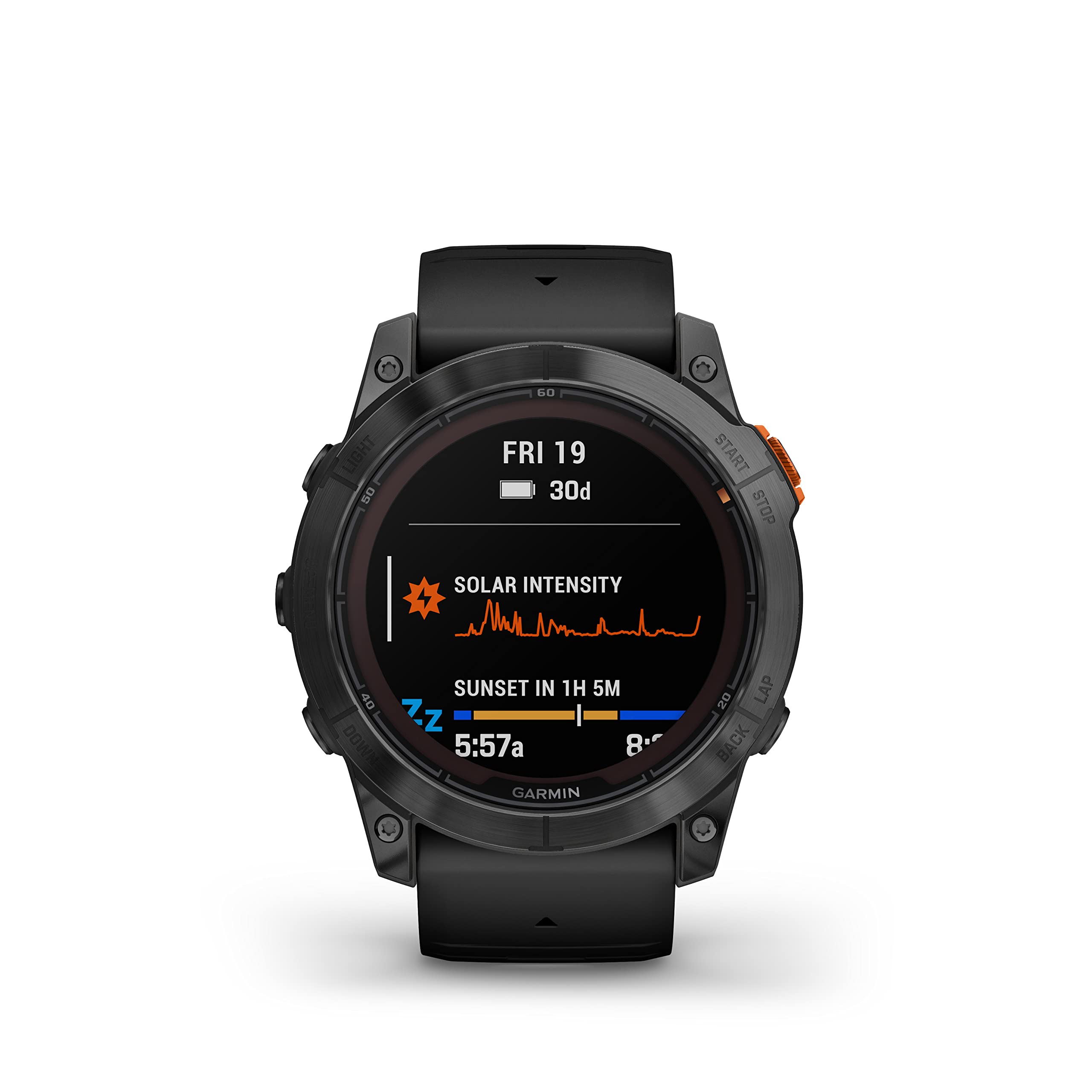 Image secondaire de Garmin fēnix 7X Pro, Solar - Montre GPS Multisports connectée – Gray avec Bracelet Noir – Boîtier 51 mm (Reconditionné)