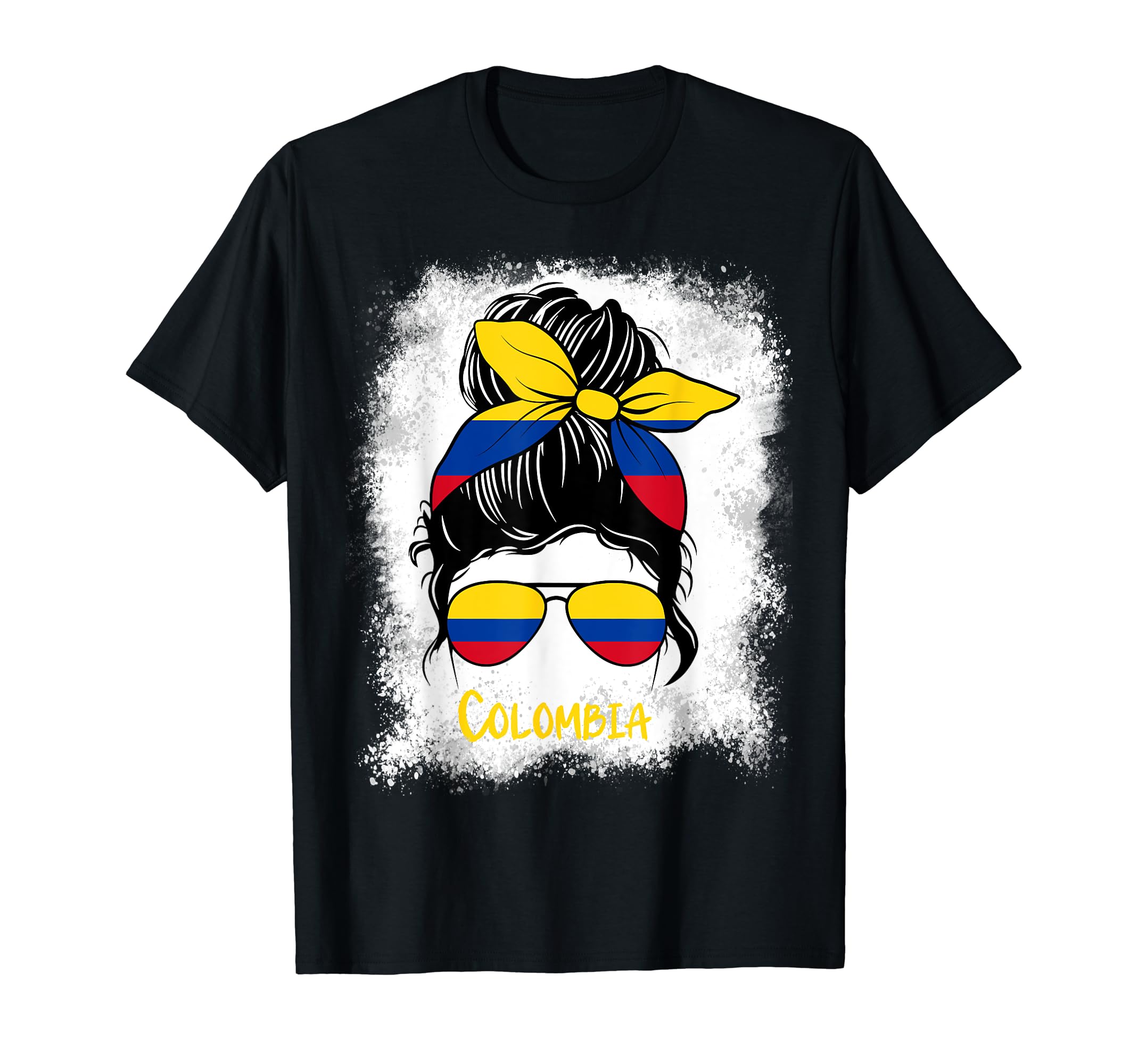 Colombia Bleached Colombian Colombiana woman girlT-Shirt