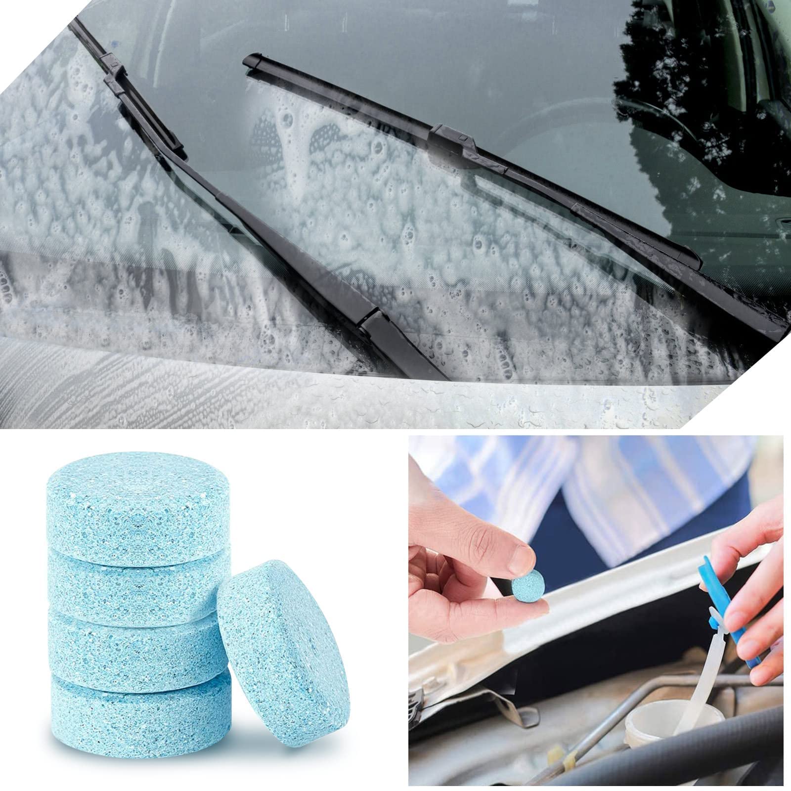 Car Effervescent Washer, Car Windshield Washer Tablets High, 54 OFF