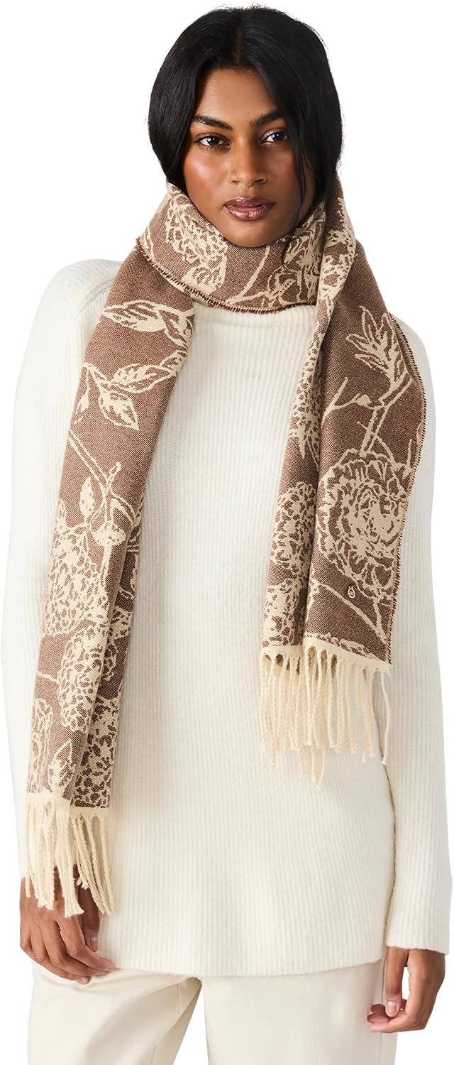 Anne Klein Women's Tonal Floral Scarf