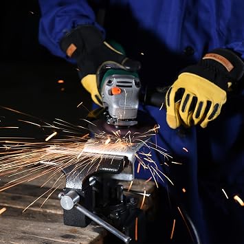 Angle Grinder, 7.5-Amp 4 1/2 Angle Grinder Tool, Variable Speed Angle Grinder, Electric Grinder Power Tools, Polishing and Rust Removal Capabilities, Non-Slip and Shockproof Handle