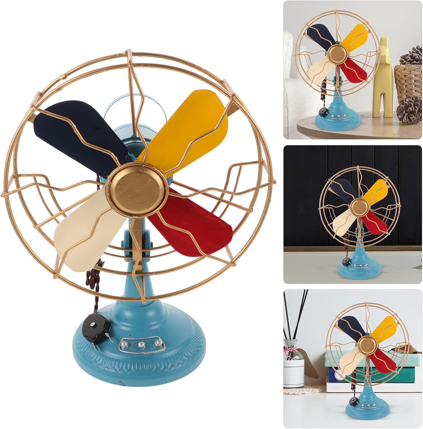 ABOOFAN Fan Model Tabletop Ornament for Decor Charming Antique Finish As Photo Prop and Unique
