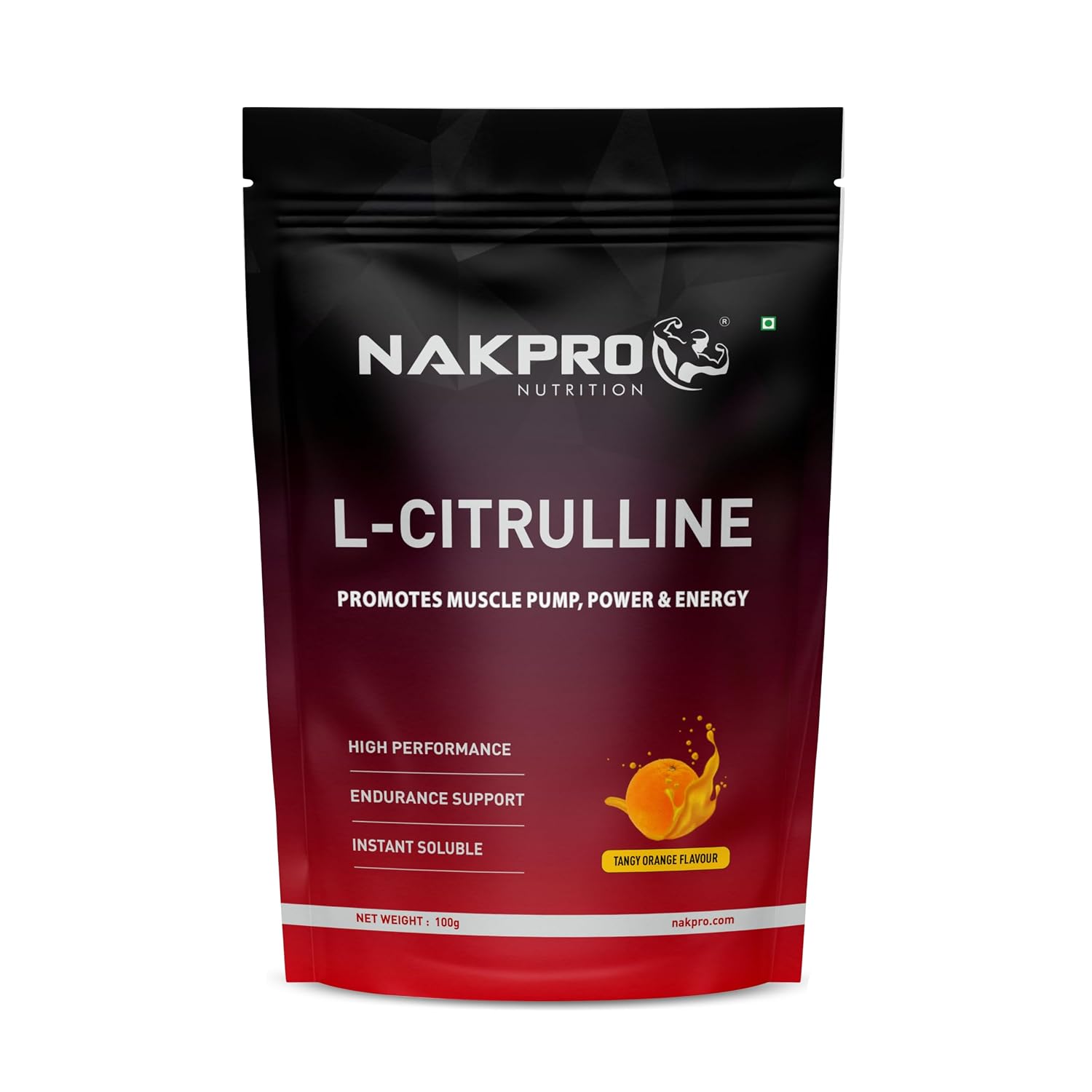 NAKPRO Nutrition Pure L-Citrulline Powder, Boosts Nitric oxide & Muscle growth (Tangy Orange, 100g) - Review, Price and Buying Guide