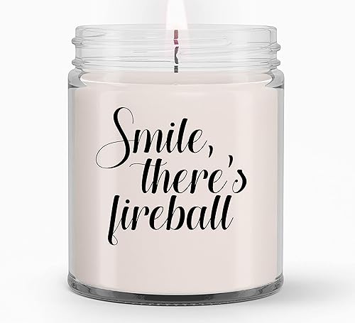 Smile Theres - Velas de bola de fuego para mujeres, regalos para ella, esposa, novia, regalos de cumpleaños para mujeres, mamá, mejor amiga, vela de