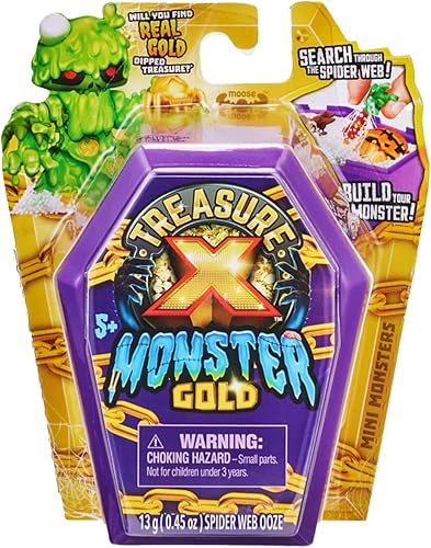 Miniatura 2 de Treasure X Monster Gold Mini Monsters (paquete de 2) con 2 calcomanías de Gosutoys