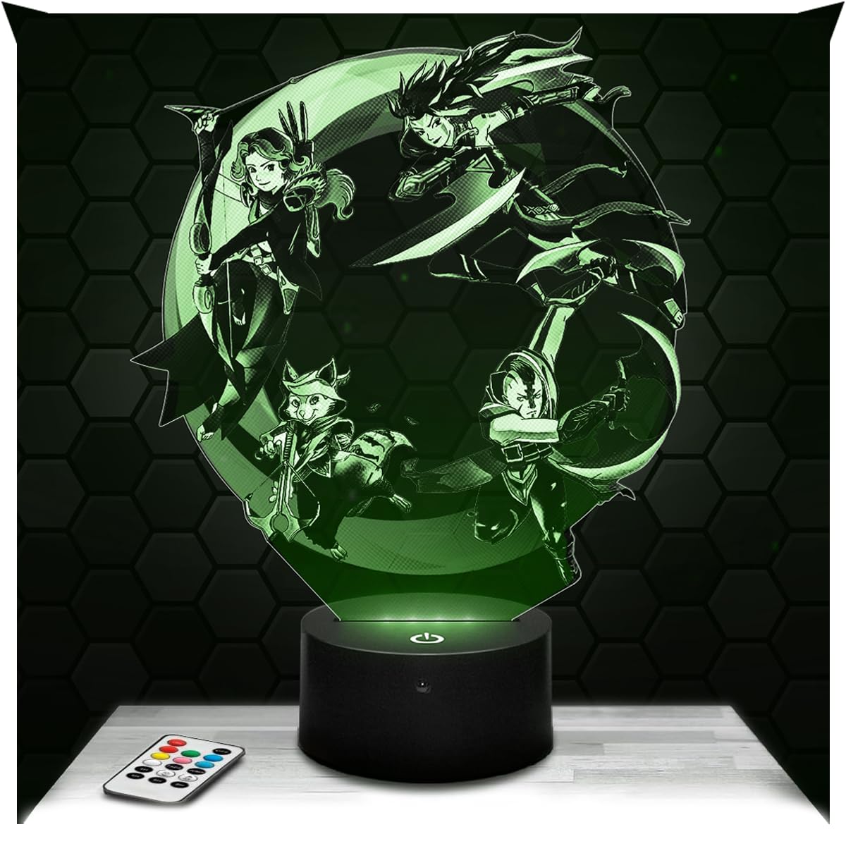Lampephoto.fr - Defense of The Ancients D 3D Lamp, Decorative, Gift idea for Teenagers, Accessory Defense of The Ancients D Gaming Gamer Video Games Teenage Boy's Room Decor Christmas, Gift Idea Teen