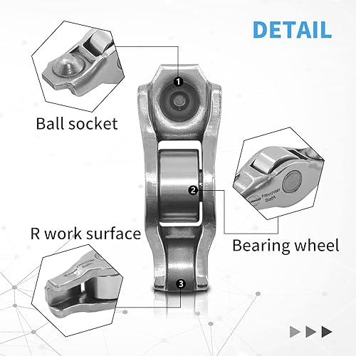 Miniatura 3 de Kit de 12 basculantes, reemplaza 5184296AF, 5184296AE, 5184296AD, 5184296AH, 5184296AG, MR-1332, compatible con Chry-sler/Dod-ge/Je-ep/Ra-m, 2011 a