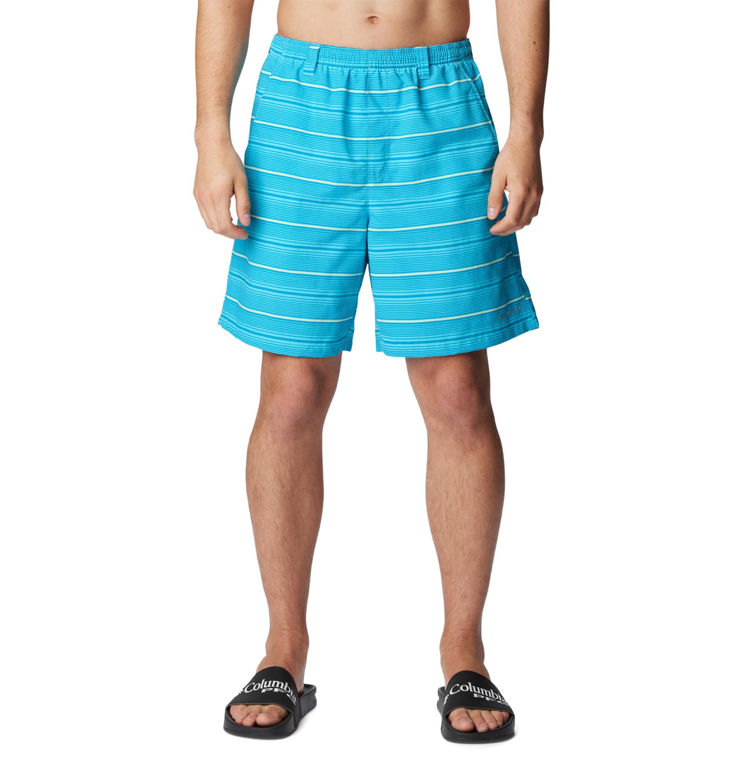 Short d'eau Columbia pour homme taille XL à rayures bleues - 7