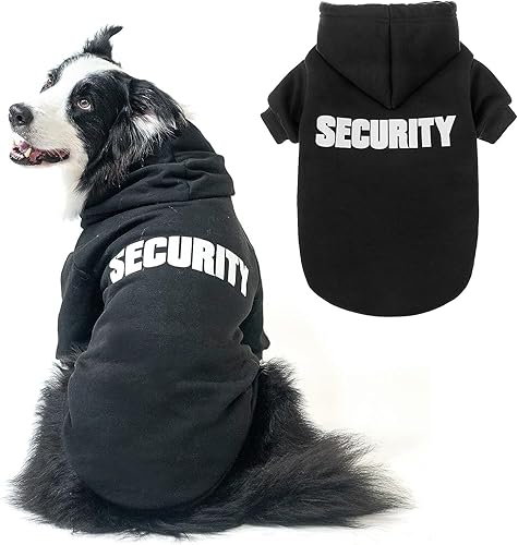 SCENEREAL Suéteres de seguridad con capucha para perros pequeños, medianos y grandes, ropa de perro de forro polar cepillado con sombrero, abrigo de