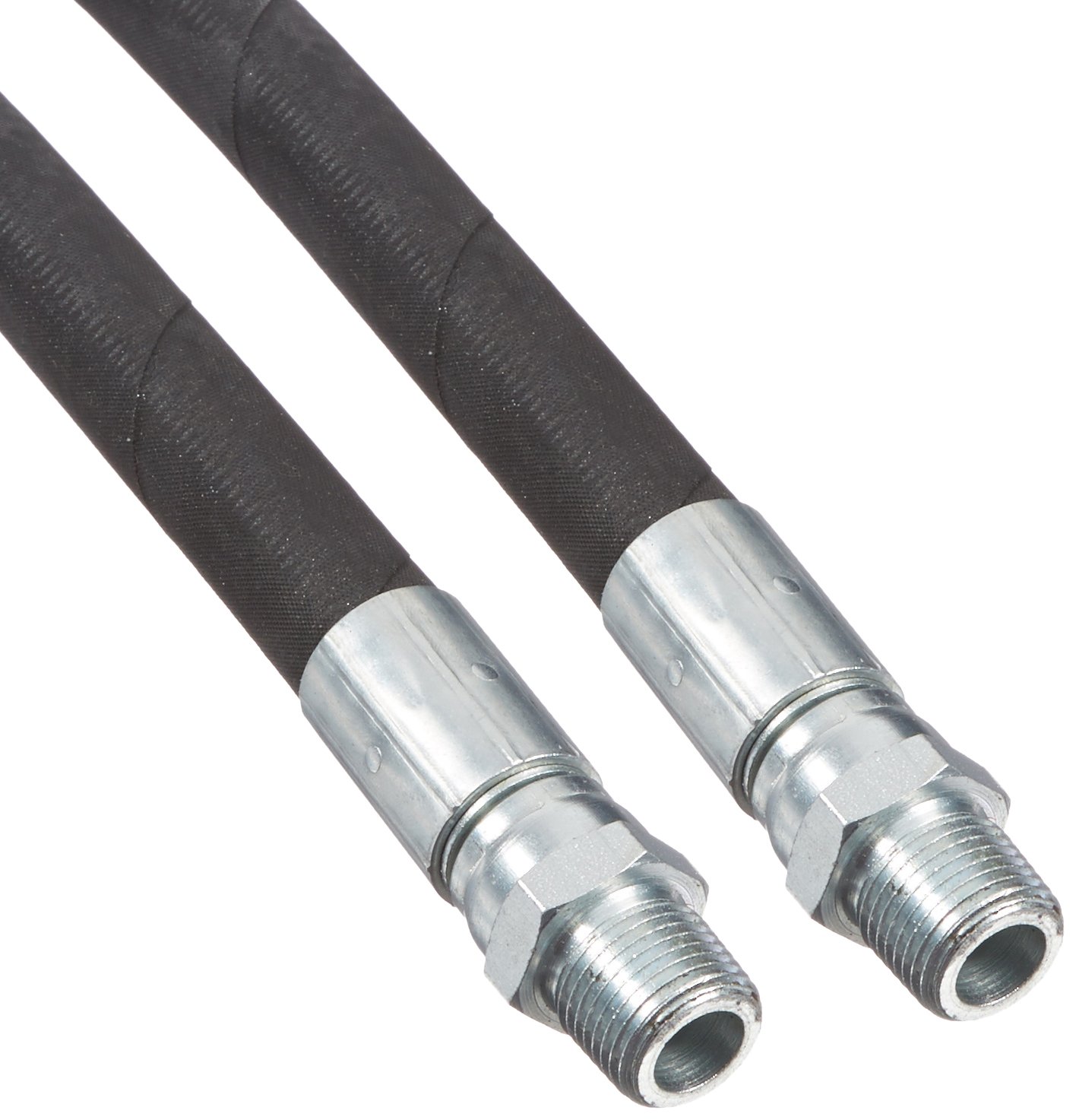 Apache 98398615 1/2" x 72" 2-Wire Hydraulic Hose Male x Male Swivel Assembly