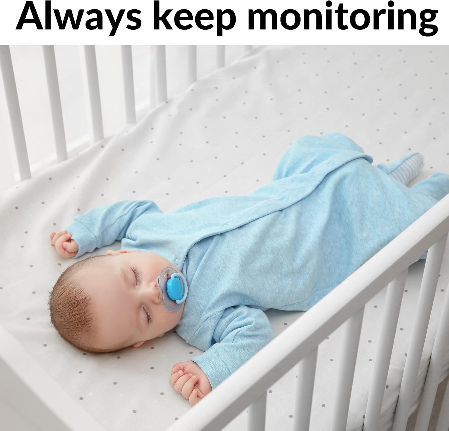 for Hellobaby Monitor Mount fits HB6550/ HB65/ HB6339/ HB40/ HB6081/ HB66/ HB6351 and ANMEATE SM935E, 20 Inch Twist Mount Without Tools or Wall Damage