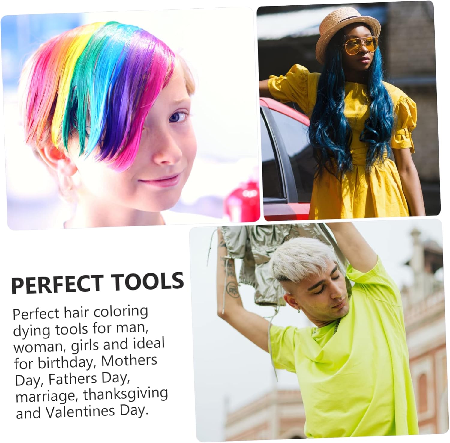 MERRYHAPY 7sets Hair Dyeing Kit with Color Mixing Bowls and Brushes for Easy At-home Hair Coloring Professional Salon Quality for Men and Women