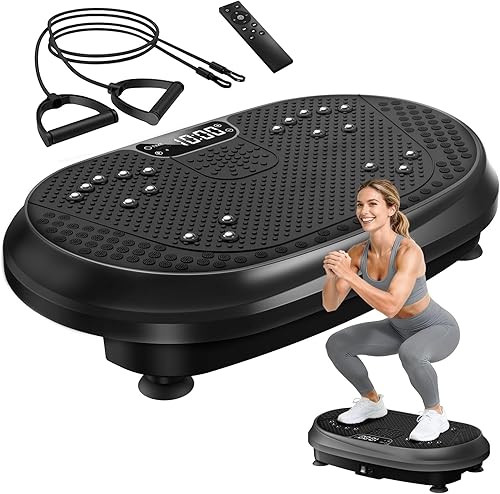 Máquina de ejercicios con placa de vibración, plataforma de fitness vibrante para drenaje linfático, equipo de entrenamiento de agitador de cuerpo