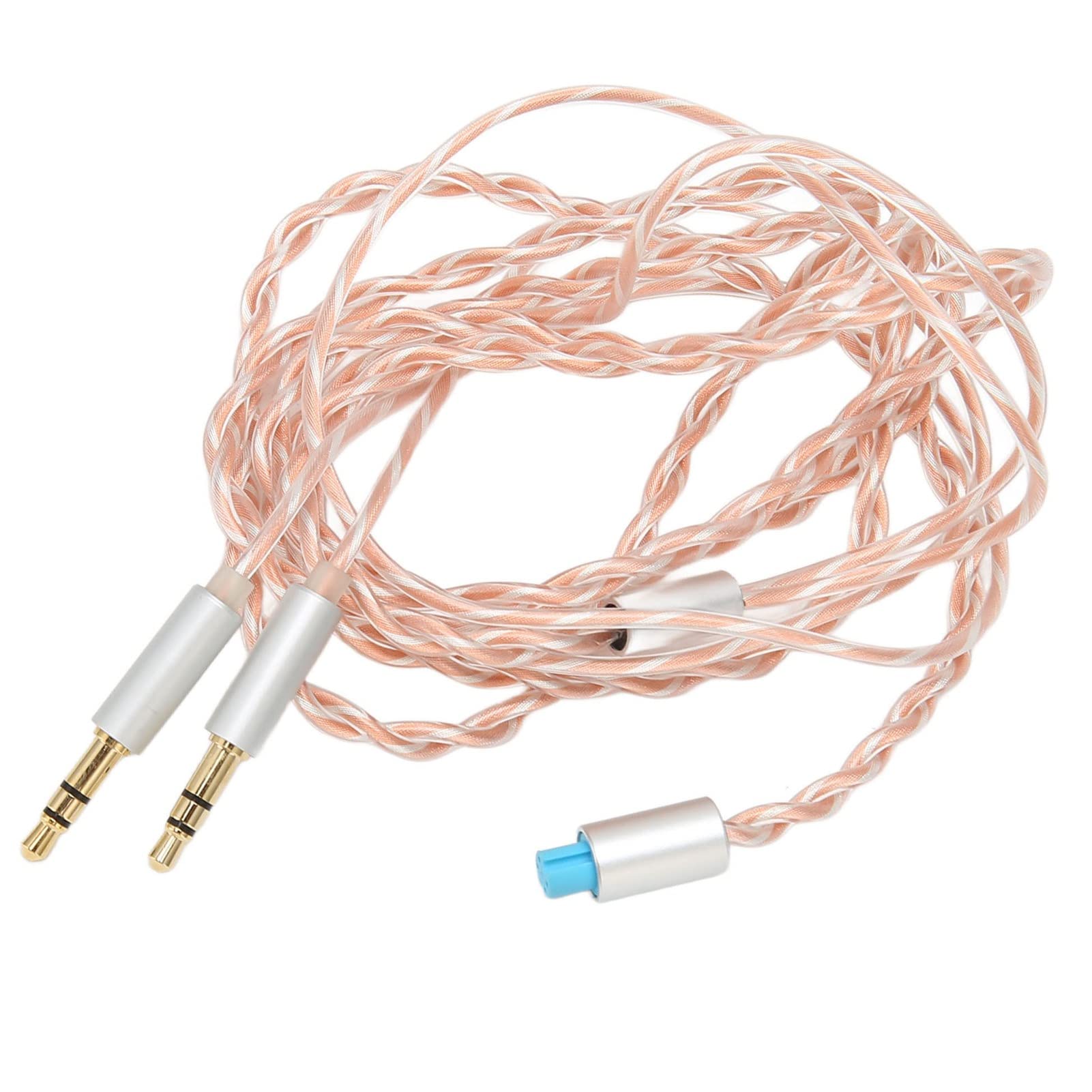 Jectse Kopfhörerkabel-Ersatz, Dual-3,5-Mm-Stecker auf 2,5 Mm, 3,5 Mm, 4,4 Mm, Symmetrisches Kabel-Ersatz mit Verlustfreiem Klang, Flexibles Kopfhörer-Aux-Kabel für HE400 für D7200 für T5P